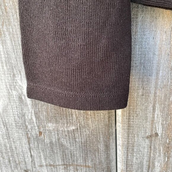 NWT Sanctuary Knot Your Business Black Crew Neck Sweater Womens L Recycled - Picture 8 of 13